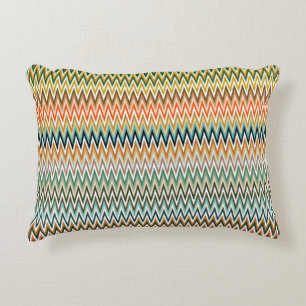 Zigzag Multicolored Muster Dekokissen