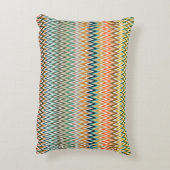 Zigzag Multicolored Muster Dekokissen (Rückseite(Vertikal))