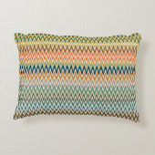 Zigzag Multicolored Muster Dekokissen (Rückseite)