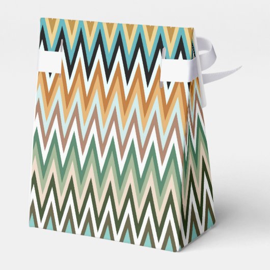 Zigzag Multicolored Muster Geschenkschachtel (Rückseite)