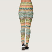 Zigzag Multicolored Muster Leggings (Rückseite)