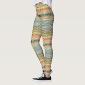Zigzag Multicolored Muster Leggings (Links)
