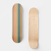 Zigzag Multicolored Muster Skateboard (Vorderseite)