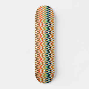 Zigzag Multicolored Muster Skateboard