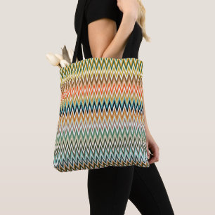 Zigzag Multicolored Muster Tasche