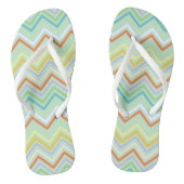 Zigzag MultiColors Blue Flip Flops Badesandalen (Fußbett)