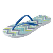 Zigzag MultiColors Blue Flip Flops Badesandalen (Schrägansicht)