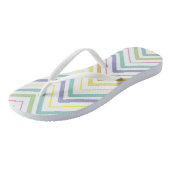 Zigzag MultiColors White Flip Flops Badesandalen (Schrägansicht)
