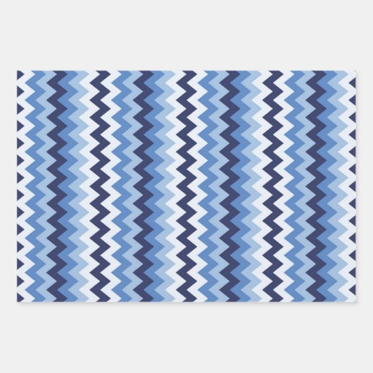 Zigzag Muster 1 Geschenkpapier Set (Vorderseite 2)