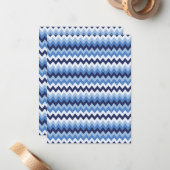 Zigzag Muster 1 Mitteilungskarte (Vorderseite/Rückseite Beispiel)