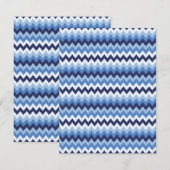 Zigzag Muster 1 Mitteilungskarte (Vorne/Hinten)