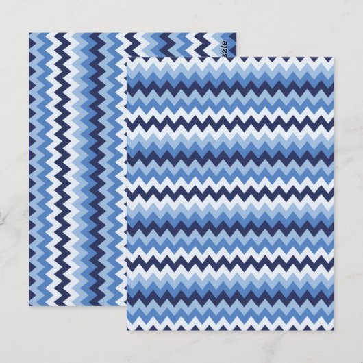 Zigzag Muster 1 Postkarte (Vorne/Hinten)