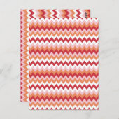 Zigzag Muster 2 Postkarte (Vorne/Hinten)