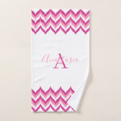 Zigzag Muster Badhandtuch Set (Handtuch)