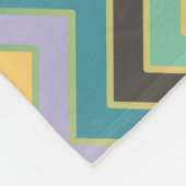 ZIGZAG Muster - Farbe + Ihre Ideen Fleecedecke (Ecke)