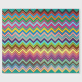 ZIGZAG Muster - Farbe + Ihre Ideen Geschenkpapier (Flach)