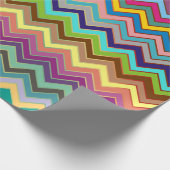 ZIGZAG Muster - Farbe + Ihre Ideen Geschenkpapier (Ecke)