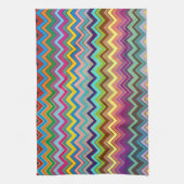 ZIGZAG Muster - Farbe + Ihre Ideen Handtuch (Vertikal)