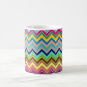 ZIGZAG Muster - Farbe + Ihre Ideen Kaffeetasse (Mittel)