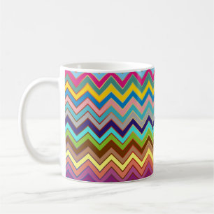 ZIGZAG Muster - Farbe + Ihre Ideen Kaffeetasse