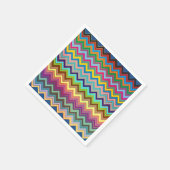 ZIGZAG Muster - Farbe + Ihre Ideen Serviette (Ecke)