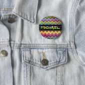 ZIGZAG Muster - Farbe + Text Button (Beispiel)