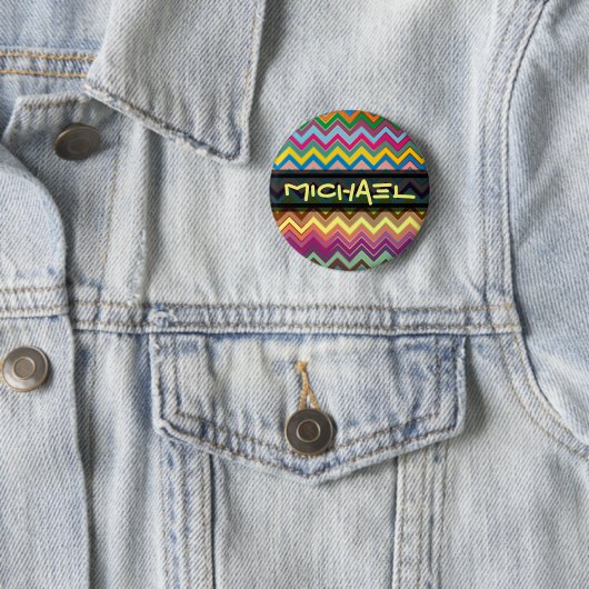 ZIGZAG Muster - Farbe + Text Button (Beispiel)