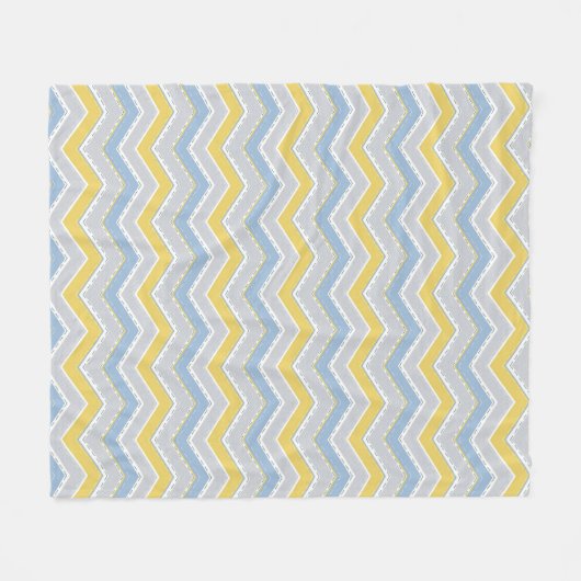Zigzag-Muster Fleecedecke (Vorderseite (Horizontal))