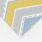 Zigzag-Muster Fleecedecke (Ecke)