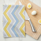 Zigzag-Muster Geschirrtuch (Viertel Falte)