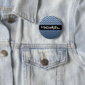 ZIGZAG-Muster - graue Gradienten + Ihr Backgr. Button (Beispiel)