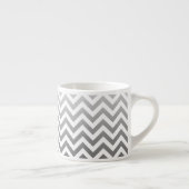 ZIGZAG-Muster - graue Gradienten + Ihr Backgr. Espressotasse (Rechts)