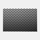 ZIGZAG-Muster - graue Gradienten + Ihr Backgr. Fußmatte (Vorderseite)