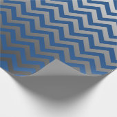 ZIGZAG-Muster - graue Gradienten + Ihr Backgr. Geschenkpapier (Ecke)