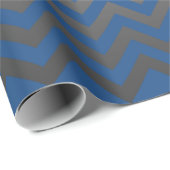 ZIGZAG-Muster - graue Gradienten + Ihr Backgr. Geschenkpapier (Rolleneckpunkt)