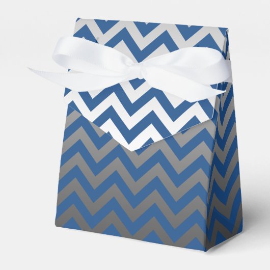 ZIGZAG-Muster - graue Gradienten + Ihr Backgr. Geschenkschachtel (Vorderseite)