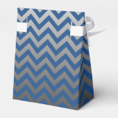 ZIGZAG-Muster - graue Gradienten + Ihr Backgr. Geschenkschachtel (Rückseite)