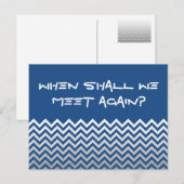 ZIGZAG-Muster - graue Gradienten + Ihr Backgr. Postkarte (Vorne/Hinten)