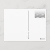 ZIGZAG-Muster - graue Gradienten + Ihr Backgr. Postkarte (Rückseite)