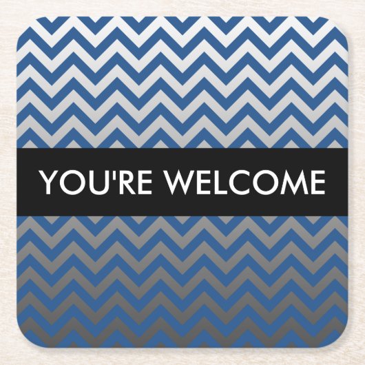 ZIGZAG-Muster - graue Gradienten + Ihr Backgr. Rechteckiger Pappuntersetzer (Vorderseite)