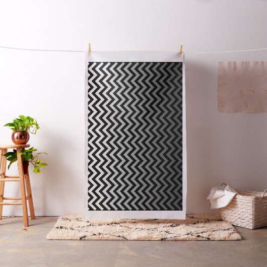 ZIGZAG-Muster - graue Gradienten + Ihr Backgr. Stoff (Beispiel)