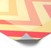 Zigzag-Muster Motivierend Poster (Ecke)