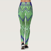 Zigzag-Muster "Ratti_Creative_Arts"-Leggings Leggings (Rückseite)
