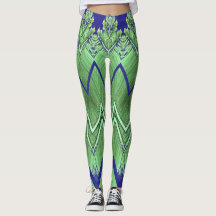 Zigzag-Muster "Ratti_Creative_Arts"-Leggings