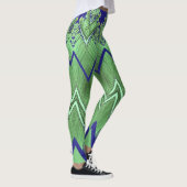 Zigzag-Muster "Ratti_Creative_Arts"-Leggings Leggings (Rechts)