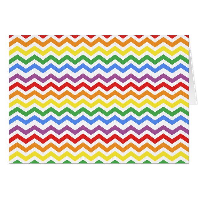 ZigZag Muster Regenbogen (Vorderseite (Horizontal))