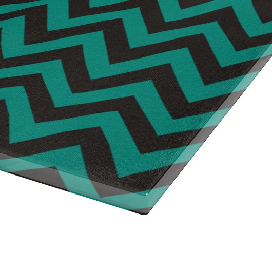 ZIGZAG-Muster - schwarz + Ihr Hintergrund und Ihre Schneidebrett (Ecke)