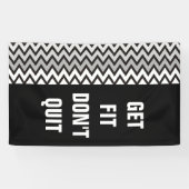 ZIGZAG-Muster - Schwarz-weiß grau + Ihre Idee Banner (Horizontal)