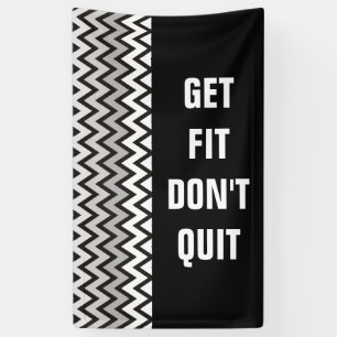 ZIGZAG-Muster - Schwarz-weiß grau + Ihre Idee Banner