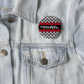 ZIGZAG-Muster - Schwarz-weiß grau + Ihre Idee Button (Beispiel)